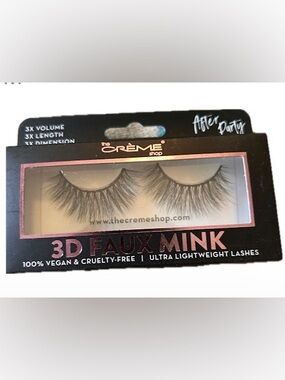 The Crème Shop 3D Faux Mink Lashes in the "After Party" style